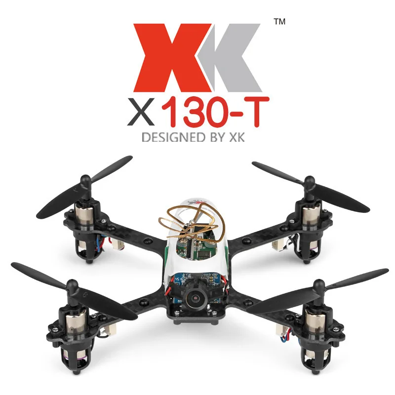 Гоночный Дрон WLtoys XK X130-T 5,8G FPV 3D/6G с hd-камерой 2,4G 4CH карбоновая рама RTF мини Радиоуправляемый квадрокоптер