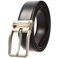 luxury genuine leather belt men vintage leather belts vintage pin buckle mens jeans strap black color brown waistband