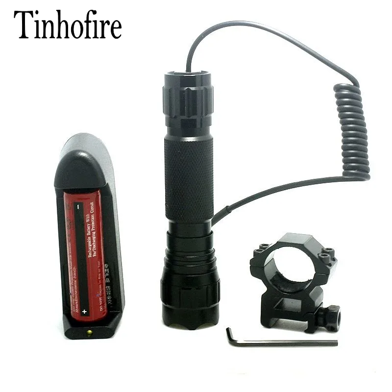 Светодиодный фонарик Tinhofire 501B CREE XML T6 1000 люмен 5 режимов мини + аккумулятор 3000 мАч