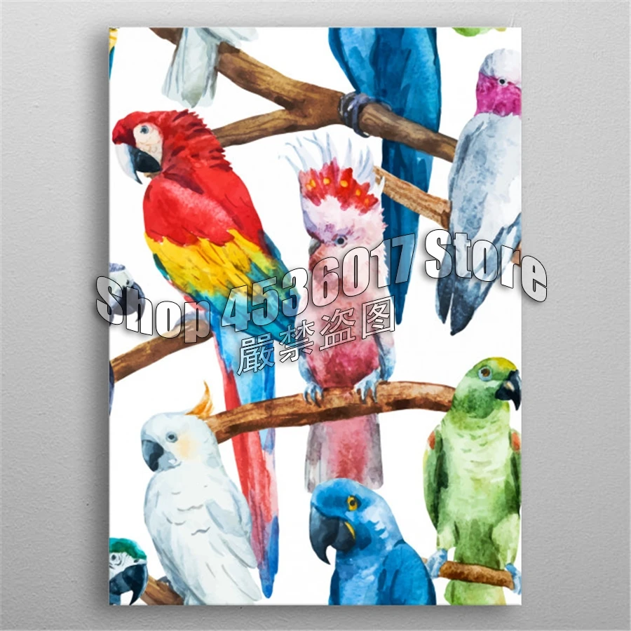 

5D DIY Diamond Painting Parrot Pattern Cross Stitch Needlework Full Round Rhinestone Mosaic Diamond Embroidery Crafts Home Decor