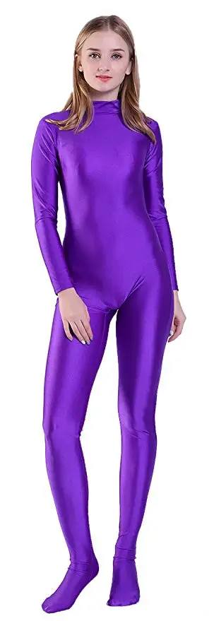 SPEERISE взрослый полный тело Zentai черный лайкра спандекс ноги обтягивающие облегающие комбинезоны костюм для женщин Unitard человек Косплей костюмы