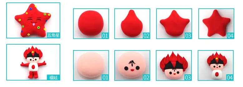 24 цвета Воздушная сухая цветная глина холодный фарфор игровое тесто Детская