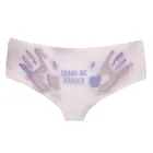 Женские хипстерские трусики с забавным принтом DeanFire Spank Me, Супермягкие Симпатичные женские трусики пуш-ап, нижнее белье, стринги