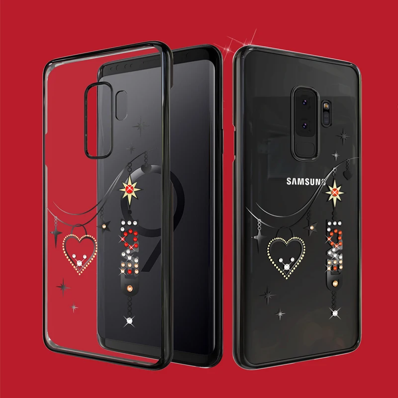 Оригинальный чехол Kingxbar со стразами для Samsung S9 роскошные чехлы с покрытием из