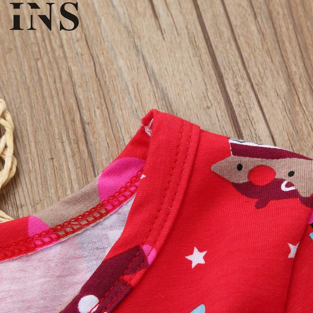 2018 new fashionToddler Kid Baby Girl Christmas Clothes Long Sleeve Pageant Party Princess Dress for children L1025 | Детская одежда и