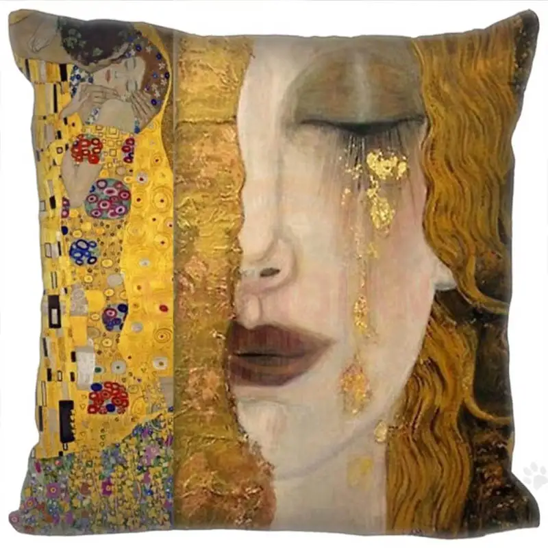 Хит продаж чехол для подушки Gustav Klimt изготовленный на заказ двусторонняя Прямая