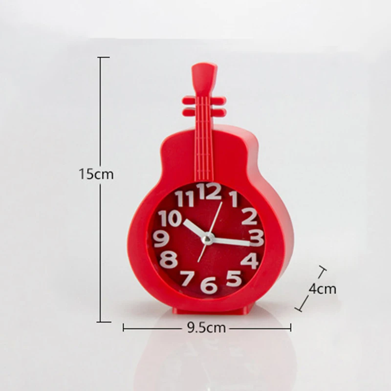 New Candy Color Unique Violin Table Clock Office Decoration Home Crafts Children's Gifts Best Selling 2019 Products | Дом и сад