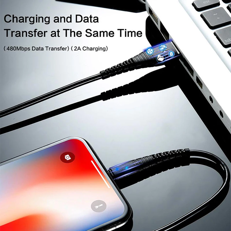 USB кабель для iPhone XS max XR X 8 7 6 plus 6s 5s plus ipad mini 2.4A Быстрая зарядка USB кабель Шнур для телефона адаптер
