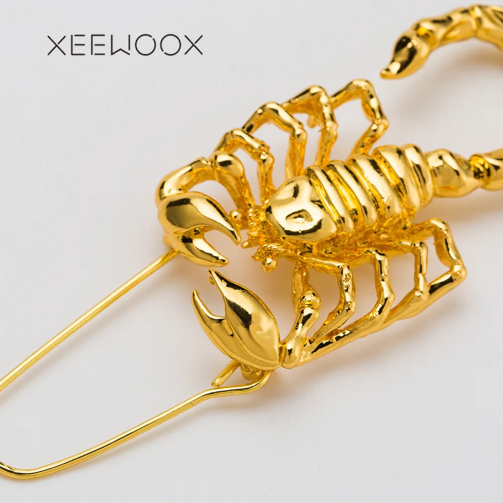 Женские серьги подвески XEEWOOX простые геометрические металлические золотого