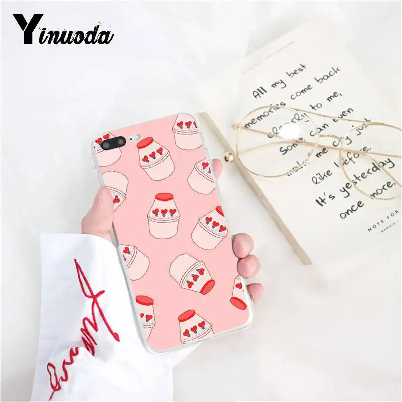 Yinuoda Kawaii японский клубничный молочный роскошный уникальный чехол для телефона для iPhone8 7 6 6splus X XSMAX 5 5S SE XR 10 11 11pro 11promax