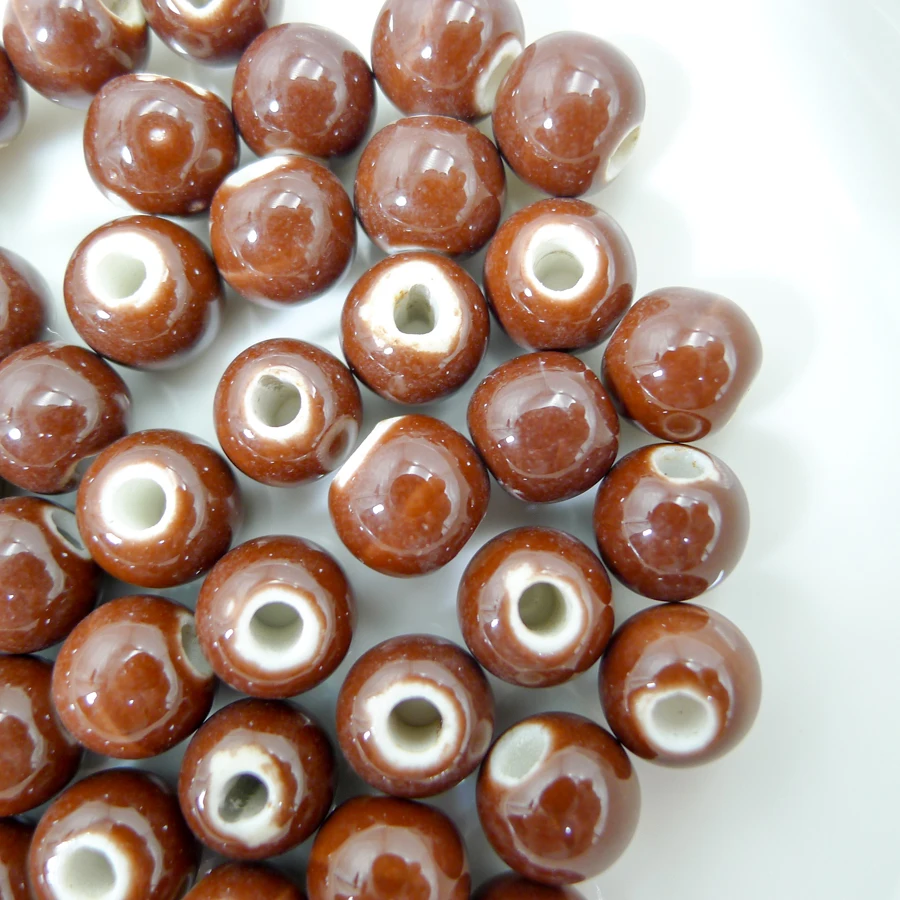 8 #100 шт Цзиндэчжэнь керамические бусины DIY для изготовление сережек фарфоровые