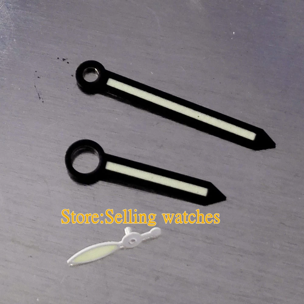 

Parnis Black luminous Hands fit eta 6497,6498 ST3600 movement watch P2