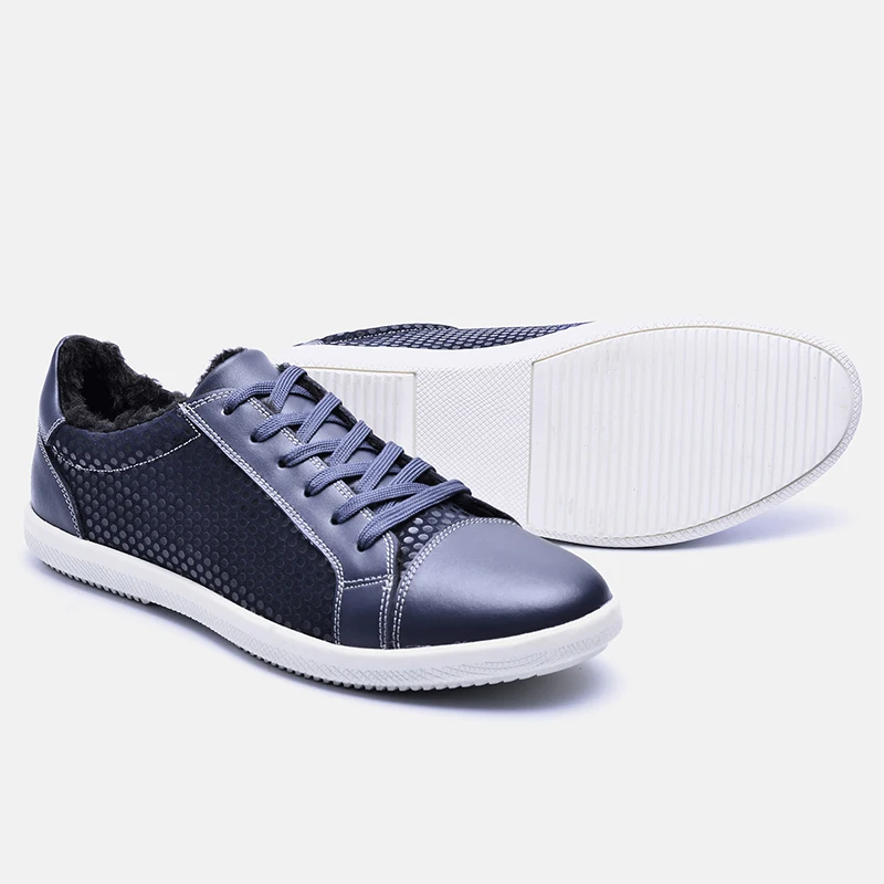 2018 Winter Men Casual Shoes 36~48 Cow Split Brand Warm Flat #JMA168 | Обувь