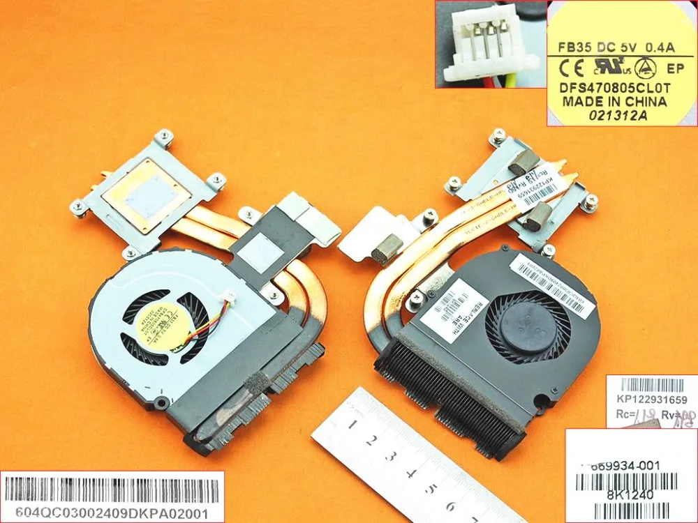 

New Laptop Fan Heatsink for HP DM4-3000 PN: 669934-001 Notebook CPU Cooler/Radiator Replacement