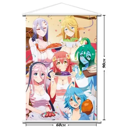 Monster Musume No Iru Nichijou Miia домашний декор аниме японский плакат настенная прокрутка |