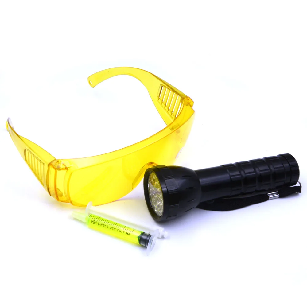 Фонарик Gzhengtong R134a R410 R12 ФЛУОРЕСЦЕНТНОЕ масло с линзами для утечки 28