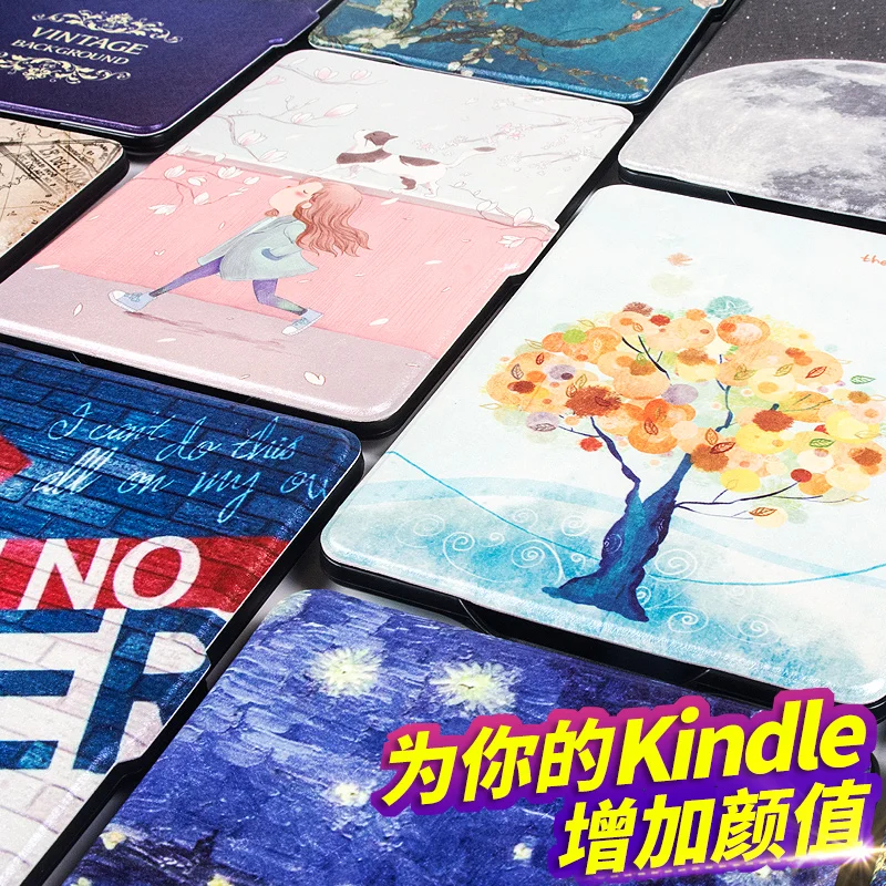 Мягкий умный чехол из ТПУ для Funda Kindle Paperwhite 1/2/3 eReader (7 е поколение 2012/2013/2015/2017