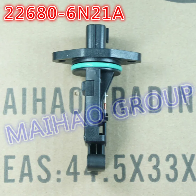 2 шт./лот Датчик массового расхода воздуха MAF датчик 22680-6N21A 5 pin для Skyline V35 250GT 300GT VQ25DD VQ30DD VQ35DE