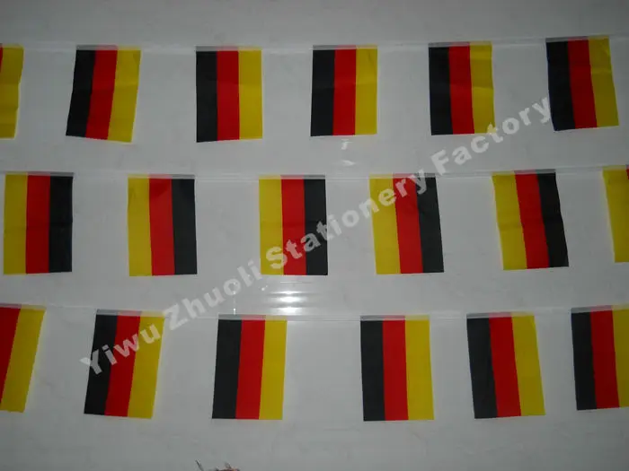 

5 Meter Long 21*14CM Germany Banners String Flags Decorative Flag Banner Team Fans Supplies Free Shipping