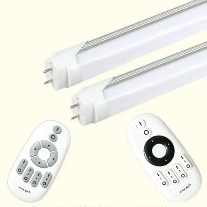 

Free Shipping 18W 1.2meter Dimmable and Color Temperature Adjustable T8 LED Tube With Remote Control Aluminum Alloy+PC Cover
