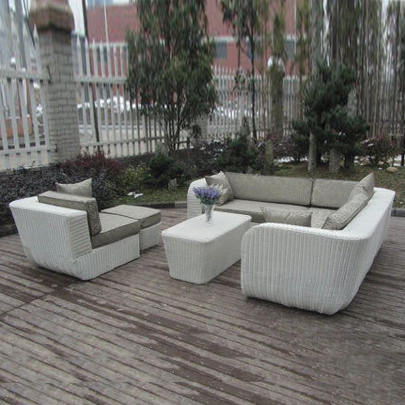 

6-pcs PE rattan beach sofasPastoralism Home Indoor / Outdoor Rattan Sofa For Living Room
