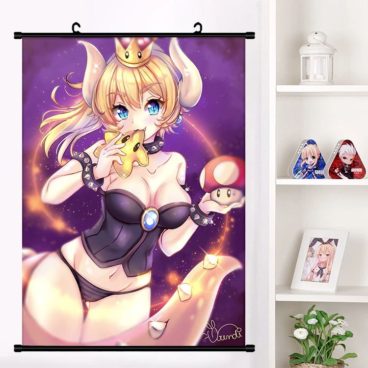 Аниме Супер Марио боузетка Kuppa Koopa Hime принцесса сексуальный милый настенный