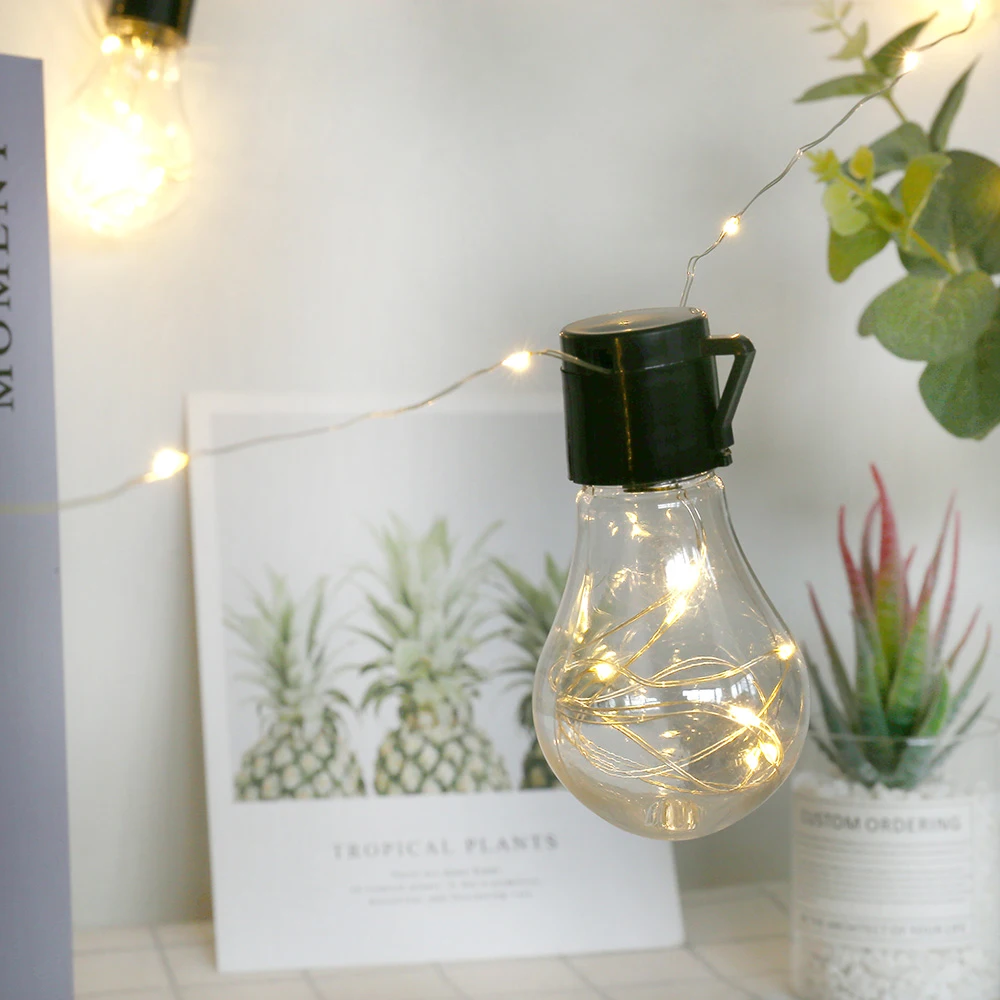 

Home Bottle lights Waterproof Fairy Garland LED Ball String Lights For Christmas Tree Wedding Indoor Decoration Battery Powered