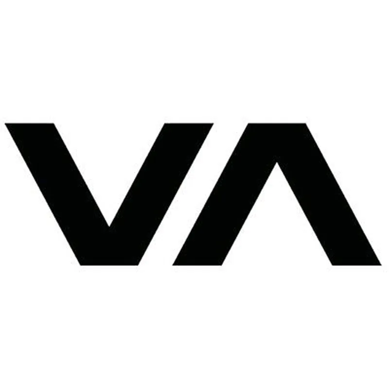 X 5 см VA CA Ruca для серфинга скейта Виниловая Наклейка Черная/серебряная