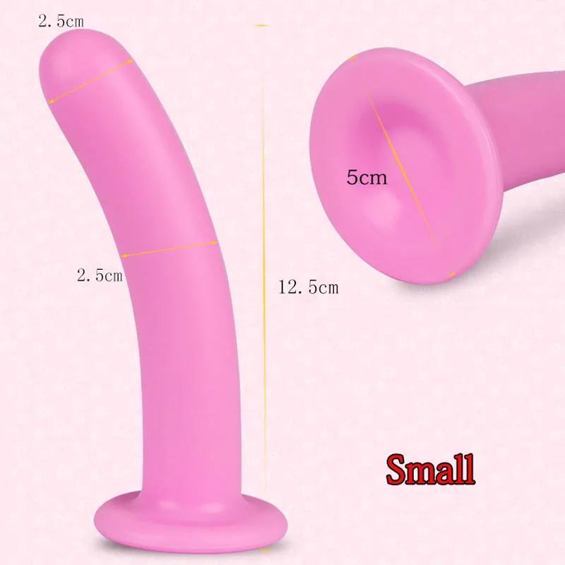 Big Suction Cup Pink Silicone Soft Anal Plug Sexy Toys Smooth Cozy Dildo Butt Plugs Sex For Woman Men Gay Buttplug | Красота и
