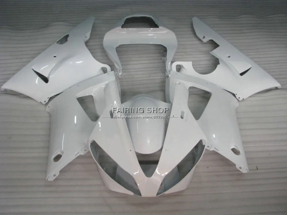 Free customize body parts for YAMAHA pure white fairings YZFR1 2000 2001 yzf1000 00 01 ABS plastic bodyworks+7gifts | Автомобили и