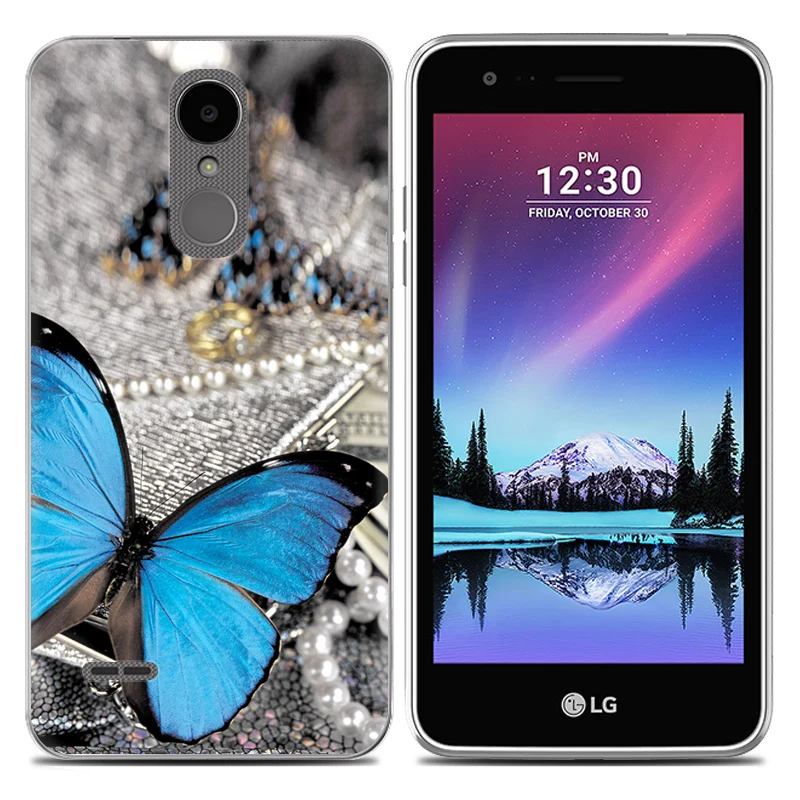 Drop Shipping TPU Soft Phone Case for LG K4 2017 X230 European Version 5-inch Fashion Pattern Colorful Painted |