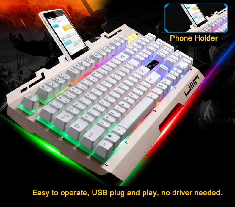 USB игровая клавиатура, мышь для геймеров, профессиональный комбинированный набор, мышь, механическая клавиатура, проводная Водонепроницаемая мышь 2400 dpi