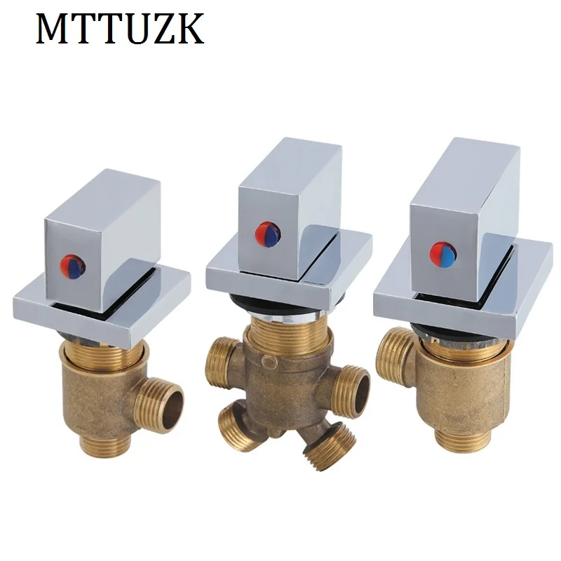 MTTUZK смеситель для горячей и холодной ванны пять фарфоровых цилиндрических