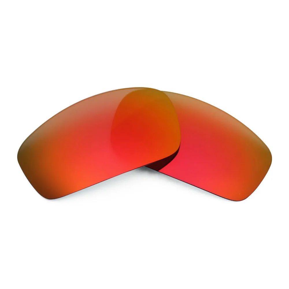 

2 Pairs SNARK POLARIZED Replacement Lenses for Oakley Monster Pup Sunglasses Silver Titanium & Fire Red