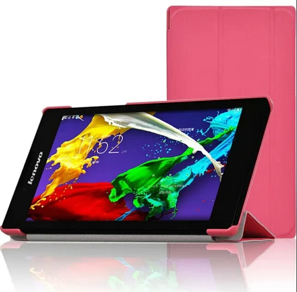 Роскошный Ультратонкий кожаный чехол-книжка с подставкой для Lenovo Tab 2 Tab2 A7-30 A7-30HC