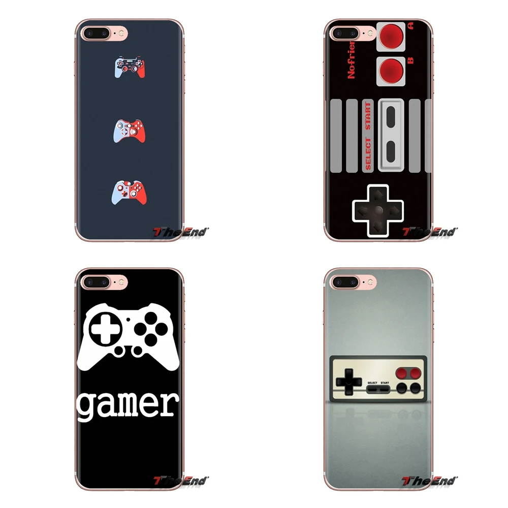 Прозрачный чехол из термополиуретана со смешной игровой контроллер в стиле