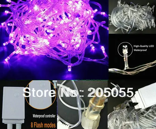 10 м 100LED лампа Рождественский гирлянды светильник Водонепроницаемый 8 изменение