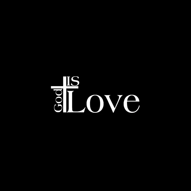 YJZT 12 7 см * 5 2 Бог с принтом в виде крестов и надписью LOVE Иисус Виниловая пленка для