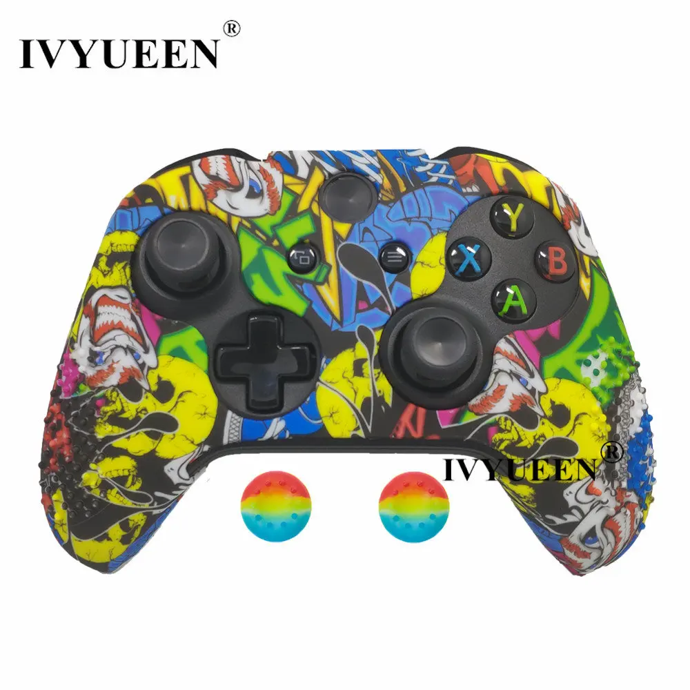 Graffiti D IVYUEEN настраиваемый защитный чехол для microsoft Xbox One X S тонкий контроллер с ручкой для большого пальца - Цвет: Graffiti D