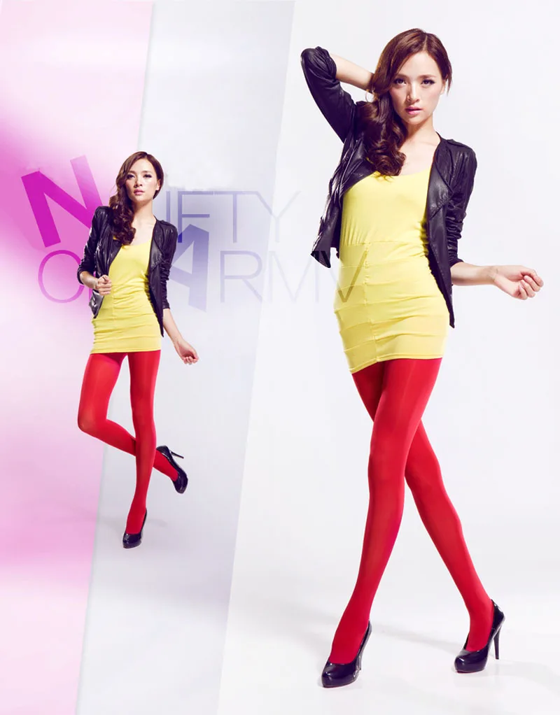 1 шт., Осень-зима, яркие цвета, женские колготки, одноцветные, Collants Femme, стандартные колготки, колготки для балета