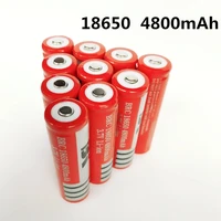 1pcs 18650 battery rechargeable lithium battery 4800mah 3 7v li ion battery for flashlight torch 18650 batteries gtl evrefire