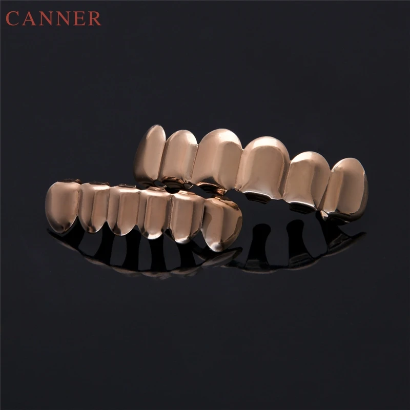 Золотые зубы Grillz хип хоп Топ и низ грили зубные рот Панк шапки Косплей вечерние