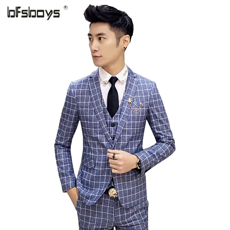 2017 Высокое качество Британский стиль Мужчины Одна кнопка Бренд Развивать