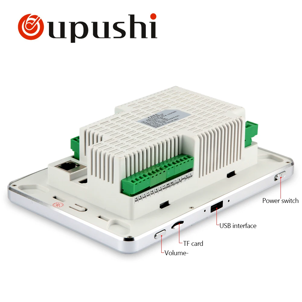 Oupushi WiFi домашний кинотеатр система 7 дюймов фоновая музыка Беспроводная Bluetooth настенная панель с USB, sd-картой, TF Crad