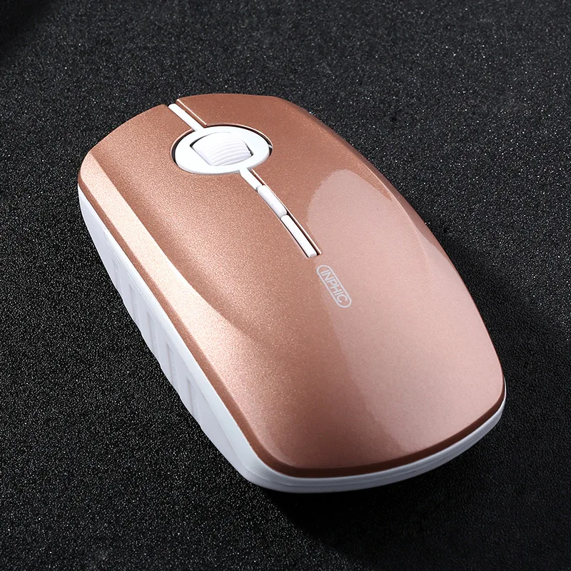 Inphic PM2 Перезаряжаемые USB Беспроводной Батарея Мышь Mute Тихая Бесшумная игровая для