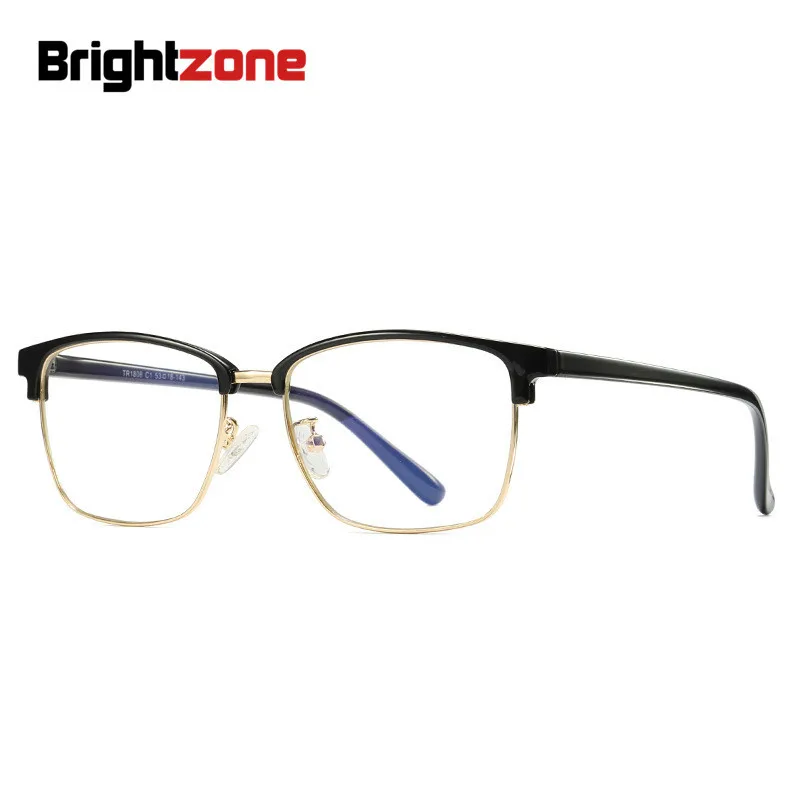 Brightzone Новый рамки для мужчин и женщин очки близорукости модные TR90 Анти Blue Ray