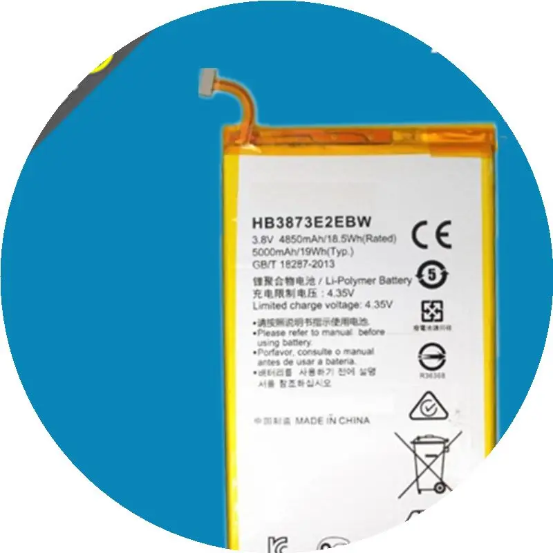 Новинка 4850/5000 мАч HB3873E2EBW HB3873E2EBC Аккумулятор для Huawei Honor X1 7D-503L 7D-501U | Мобильные