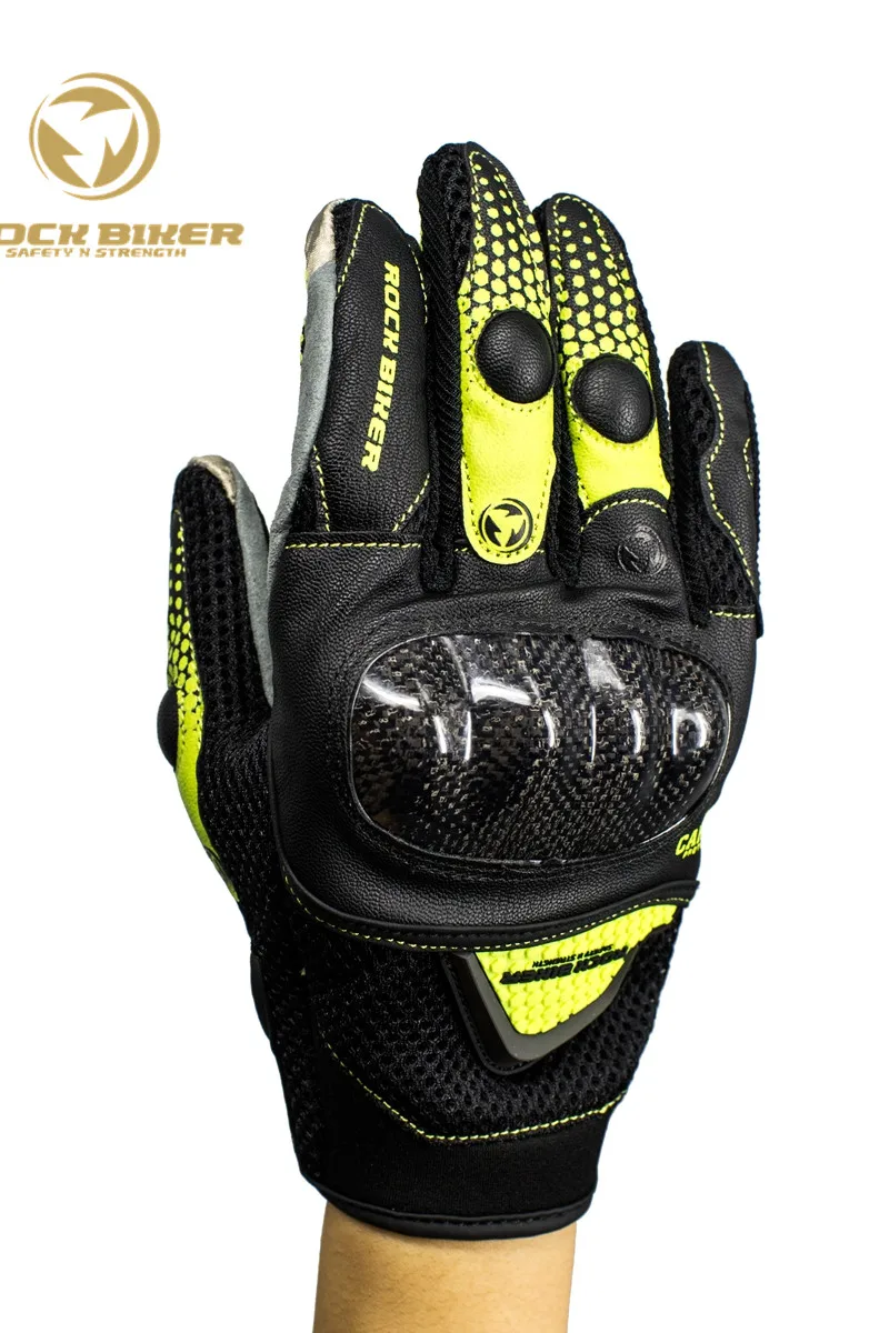 ROCKBIKER Мотоциклетные Перчатки из углеродного волокна дропшиппинг летние мужские
