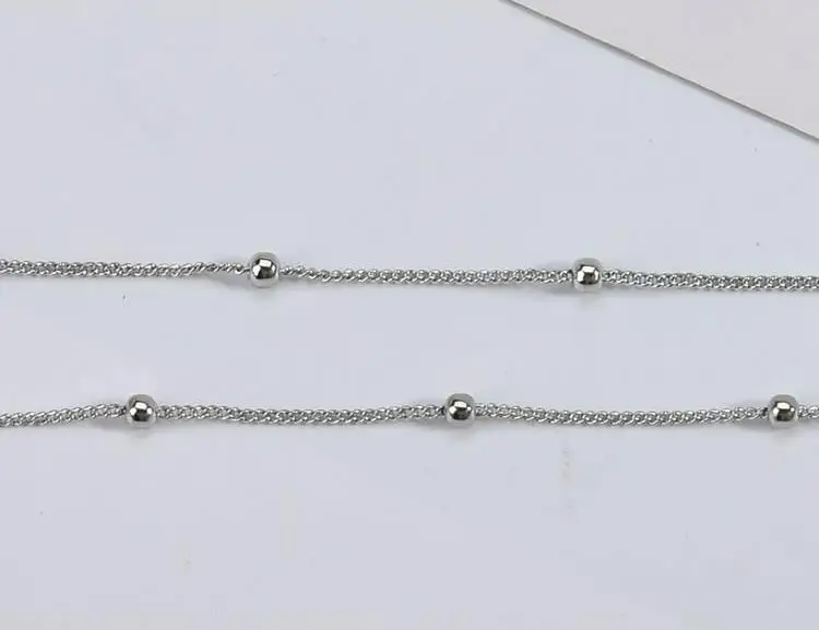 Медное покрытие 14K цепочка с золотыми бусинами ручной работы DIY серьги аксессуары ожерелье браслет серьги материал