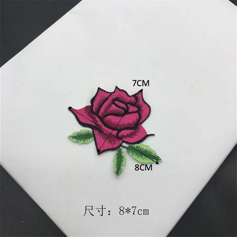 1 комплект вышивка розы для одежды 8 х7 см|iron on patches|iron onsticker iron |
